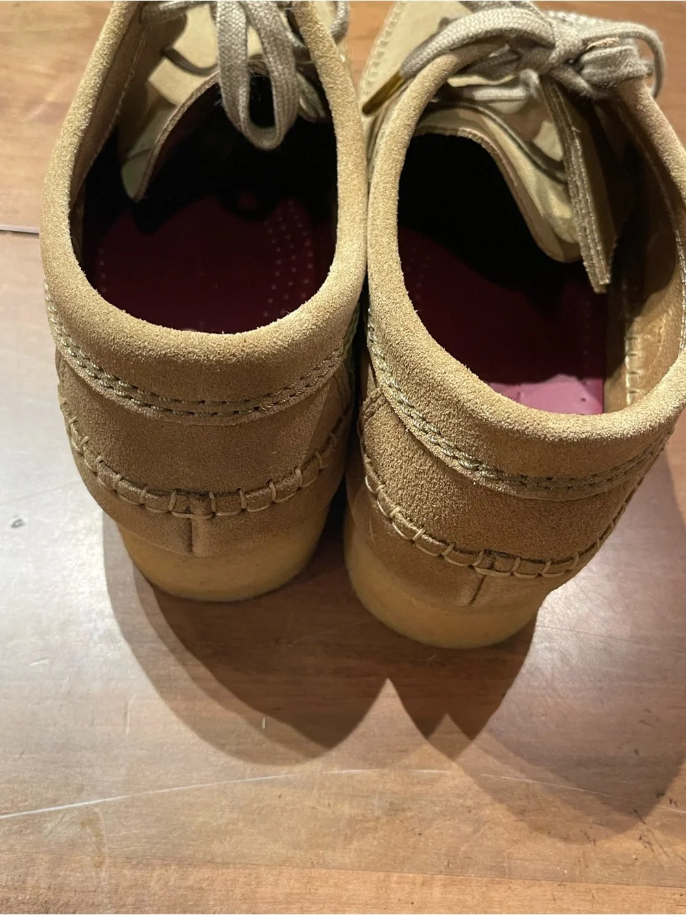 Clarks suede upper